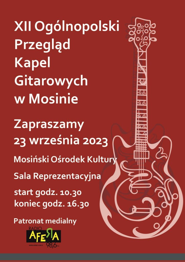 Plakat Przegląd Kapel Gitarowych 2023